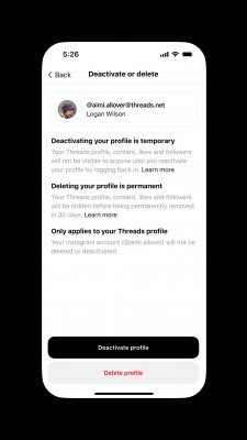 يمكنك الآن حذف حساب Threads الخاص بك دون التأثير على حساب Instagram الخاص بك