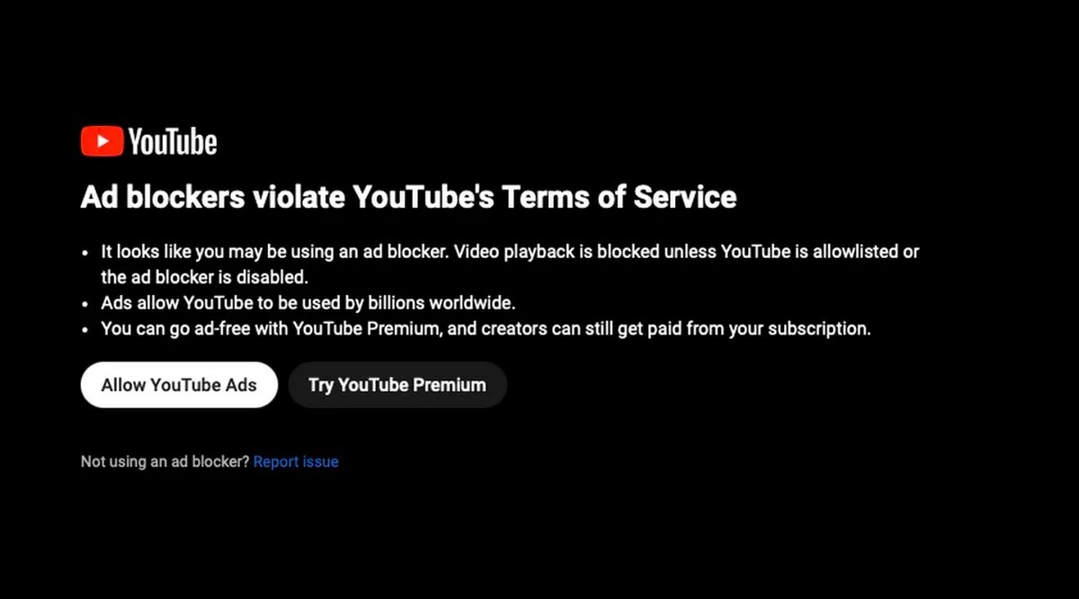لم يعد حظر YouTube لأدوات حظر الإعلانات بمثابة 