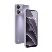 Lava Yuva 3 Pro باللون Forest Viridian وMeadow Purple وDesert Gold