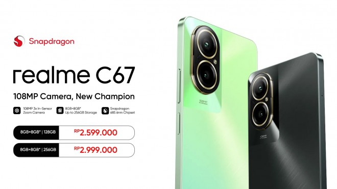 أسعار Realme C67 4G في إندونيسيا