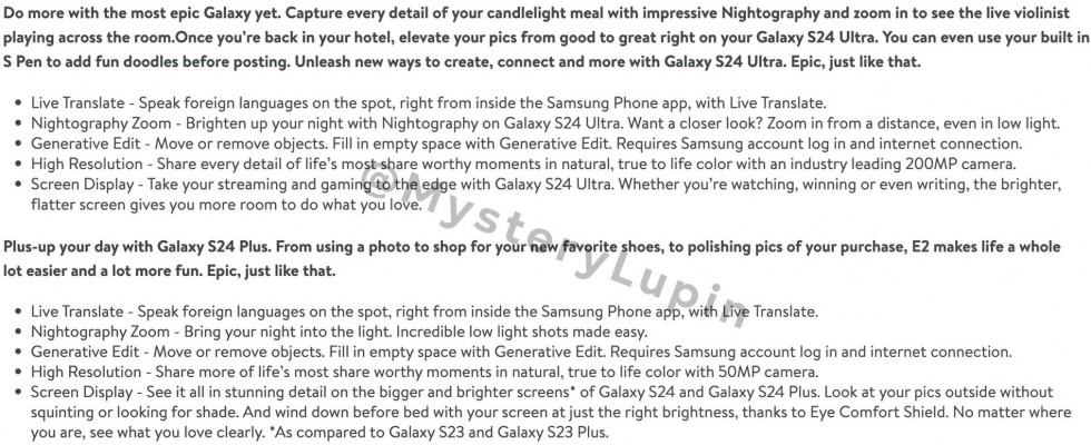 تأتي سلسلة Samsung Galaxy S24 مزودة بالترجمة المباشرة والتحرير التوليدي