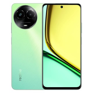 Realme C67 باللون الواحة المشمسة والأرجواني الداكن