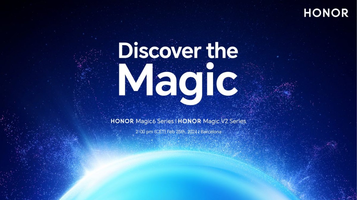 تؤكد شركة Honor أن سلسلة Magic 6 وMagic V2 RSR ستظهران لأول مرة في MWC