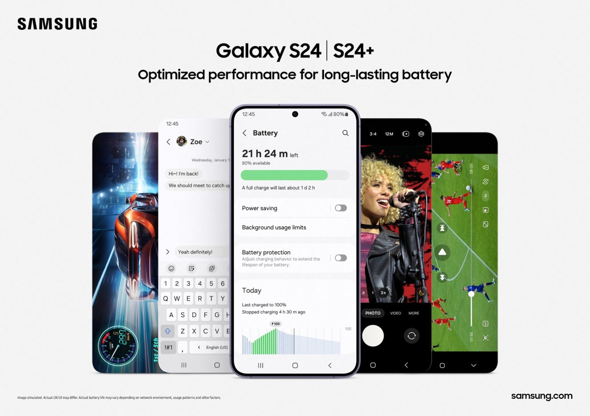 يحصل Samsung Galaxy S24 + على شاشة QHD + وذاكرة وصول عشوائي (RAM) سعة 12 جيجابايت وعلامات S24 بالإضافة إلى 7 سنوات من الدعم