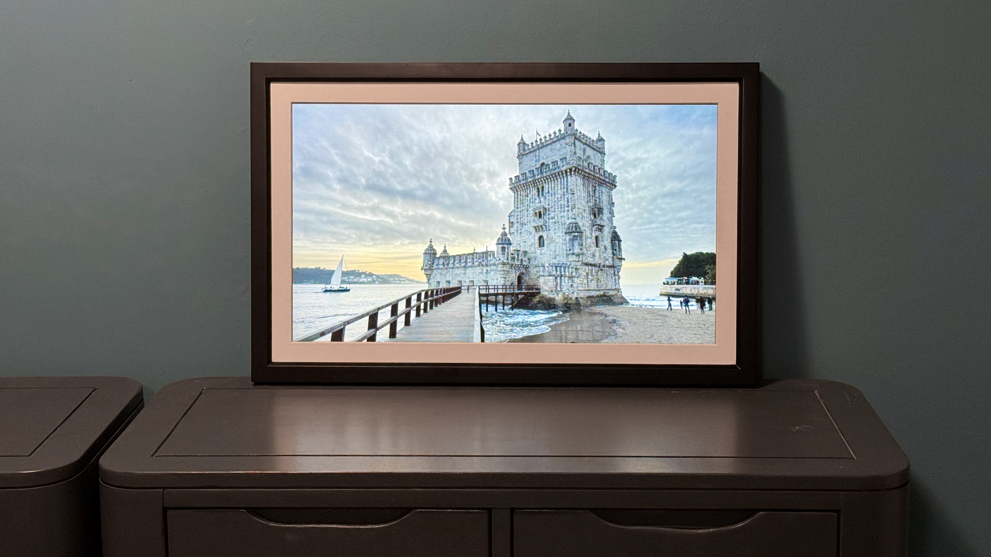 Vieunite Textura مع صورة برج بيليم، لشبونة