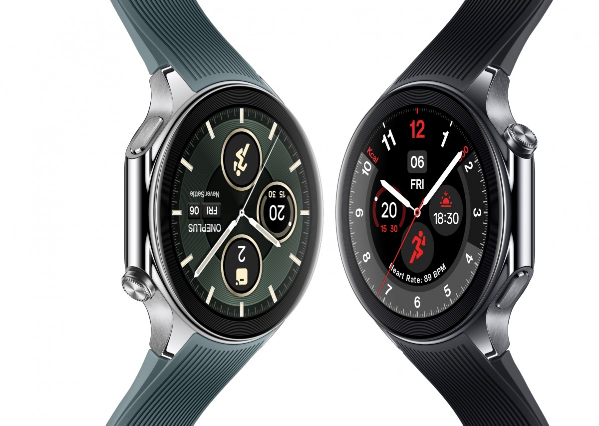 تتوفر ساعة OnePlus Watch 2 باللونين الفولاذي المشع والفولاذ الأسود